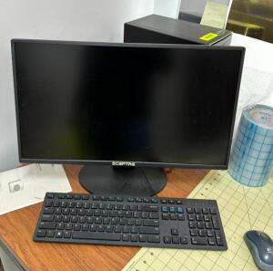 DELL COMPUTER WITH MONITOR AND KEYBOARD