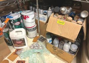 LARGE ASSORTMENT OF PAINT AS SHOWN