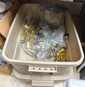 (2) BINS OF ASSORTED BULB RECEPTACLES