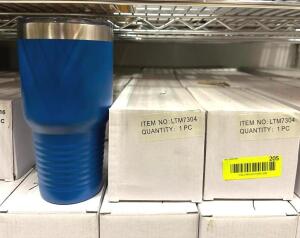 (16) BLUE TUMBLERS