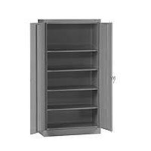 DESCRIPTION: (1) STORAGE CABINET BRAND/MODEL: TENNSCO #8NFP7 INFORMATION: GRAY, FRAME, 4 ADJ SHELVES, SWING HANDLE & KEYED SIZE: 48" W X 18" D X 78" H