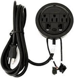 DESCRIPTION: (1) POWER TAP ELECTRICAL OUTLET INFORMATION: BLACK, 3 OUTLETS, ETHERNET RETAIL$: $44.99 EA QTY: 1