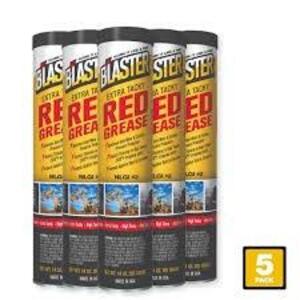 DESCRIPTION: (10) EXTRA TACKY RED GREASE BRAND/MODEL: BLASTER #GR-14C-HTR INFORMATION: RED SIZE: 14 OZ RETAIL$: $9.83 EA QTY: 10