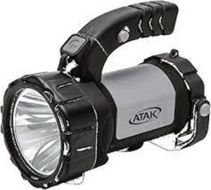 DESCRIPTION: (3) HAND HELD SPOTLIGHT BRAND/MODEL: ATAK INFORMATION: LED, MULTI-FUNCTION, OUTDOOR RETAIL$: $31.98 EA QTY: 3