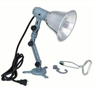 DESCRIPTION: (1) TASK LIGHT BRAND/MODEL: LUMAPRO #5NKR5 SIZE: Bulb Dependent, Articulating, 15 in Arm Reach, Clamp/Hook/Magnet, 60 W, 120V AC RETAIL$: