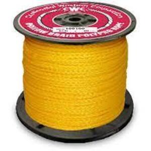 DESCRIPTION: (1) POLY BRAIDED ROPE BRAND/MODEL: LEHIGH #HB250 INFORMATION: YELLOW RETAIL$: $100.00 SIZE: 1/2 X 500 QTY: 1