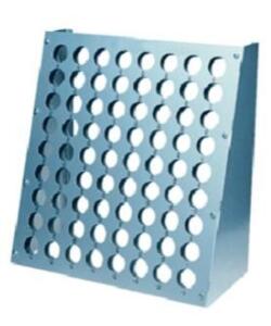 DESCRIPTION: (1) COLLET HOLDER RACK BRAND/MODEL: PRECISE #103408 RETAIL$: $50.00 SIZE: HOLDS 72 COLLETS QTY: 1