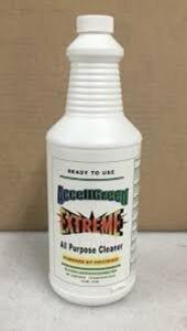 DESCRIPTION: (6) ALL PURPOSE CLEANER BRAND/MODEL: ACCELLGREEN EXTREME SIZE: 1 QT RETAIL$: $8.00 EA QTY: 6