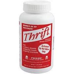 DESCRIPTION: (6) DRAIN CLEANER BRAND/MODEL: THRIFT SIZE: 2 LB RETAIL$: $25.99 EA QTY: 6