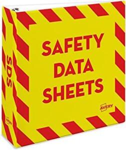 DESCRIPTION: (4) RING BINDER FOR SAFETY DATA SHEETS BRAND/MODEL: AVERY SDS #18952 RETAIL$: $17.99 SIZE: 3" QTY: 4