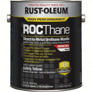 DESCRIPTION: (2) DTM ACRYLIC ENAMEL BRAND/MODEL: RUST-OLEUM #3800 INFORMATION: SAFETY YELLOW SIZE: 1 GALLON RETAIL$: $66.79 EA QTY: 2