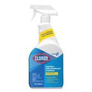 DESCRIPTION: (4) ANYWHERE DISINFECTANT AND SANITIZER BRAND/MODEL: CLOROX SIZE: 32 FL OZ RETAIL$: $14.29 EA QTY: 4