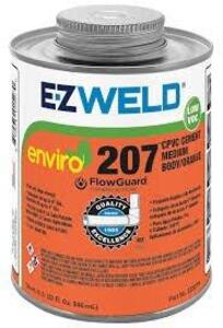 DESCRIPTION: (4) CPVC CEMENT BRAND/MODEL: EZ WELD 207 SIZE: 32 FL OZ RETAIL$: $12.78 EA QTY: 4