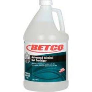 DESCRIPTION: (4) ADVANCED ALCOHOL GEL SANITIZER BRAND/MODEL: BETCO #79604-00 SIZE: 1 GALLON RETAIL$: $126.99 TOTAL QTY: 4