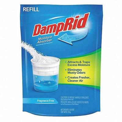 DESCRIPTION: (2) DESICCANT REFILL BRAND/MODEL: DAMPRID #6XFG1 INFORMATION: PROTECT AREA 250 SQ FT RETAIL$: $4.27 EA SIZE: 4X4 QTY: 2