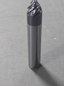 DESCRIPTION: (1) SOLID CARBIDE TAPERR FORM BARREL CUTTER END MILL BRAND/MODEL: ACCUPRO 03312493 SIZE: 1/2" DIA 7/16" LOC RETAIL$: $205.22 QTY: 1