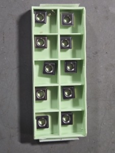 DESCRIPTION: (10) SCMT CARBIDE MILLING INSERTS BRAND/MODEL: WALTER SCMT09T308-PS5 RETAIL$: $232.50 QTY: 10