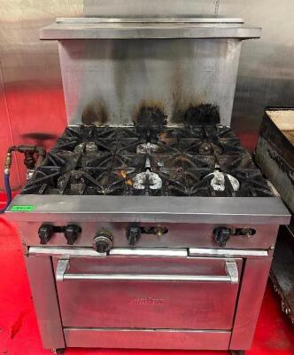 SUNFIRE 6 BURNER RANGE / OVEN