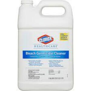 DESCRIPTION: (2) GERMICIDAL BLEACH CLEANER BRAND/MODEL: CLOROX RETAIL$: $27.90 SIZE: 128 FL OZ QTY: 2