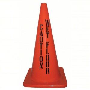 DESCRIPTION: (10) TRAFFIC CONE BRAND/MODEL: PRODUCT NUMBER #6FHC8 INFORMATION: ORANGE, NON REFLECTIVE, PVC SIZE: 18" RETAIL$: $12.80 EA QTY: 10