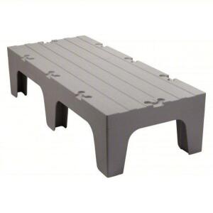 DESCRIPTION: (1) DUNNAGE RACK BRAND/MODEL: CAMBRO #4UHY5 INFORMATION: GRAY, POLYPROPYLENE, 3000 LB CAPACITY SIZE: 12 IN X 48 IN X 21 IN RETAIL$: $296.