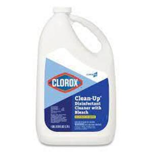 DESCRIPTION: (2) DISINFECTANT CLEANER BRAND/MODEL: CLOROX CLEAN UP #35420 RETAIL$: $10.00 EA SIZE: 128 OZ QTY: 2