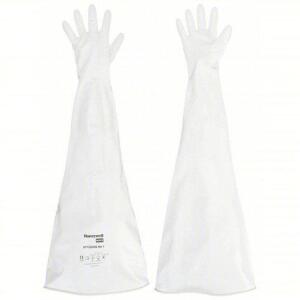 DESCRIPTION: (1) PAIR GLOVE BOX GLOVESBRAND/MODEL: HONEYWELL NORTH #4JD33INFORMATION: 8 IN FOR PORT SIZE, 15 MIL THICK, WHITE, 32 IN GLOVE LGSIZE: 9 3/4 GLOVE SIZERETAIL$: $620.24 EAQTY: 1