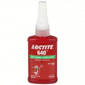 DESCRIPTION: (4) RETAINING COMPOUND BRAND/MODEL: LOCTITE 640 #36D058 SIZE: 1.69 FL OZ RETAIL$: $77.78 EA QTY: 4