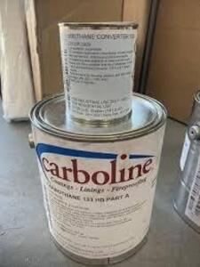 DESCRIPTION: (1) URETHANE CONVERTER BRAND/MODEL: CARBOLINE CARBOTHANE 133 HB INFORMATION: WHITE SIZE: PART A AND B 1 GALLON RETAIL$: $100.00 EA QTY: 1