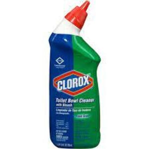 DESCRIPTION: (6) TOILET BOWL CLEANER WITH BLEACH BRAND/MODEL: CLOROX #1AU29 INFORMATION: FRESH SCENT FRAGRANCE RETAIL$: $6.00 EA SIZE: 24 OZ QTY: 6