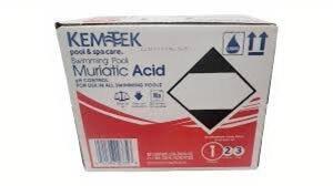 DESCRIPTION: (1) MURIATIC ACID BRAND/MODEL: KEMTEK POOL AND SPA SIZE: 1 GALLON RETAIL$: $20.00 EA QTY: 1