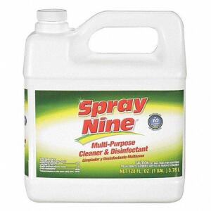 DESCRIPTION: (2) CLEANER AND DISINFECTANT BRAND/MODEL: SPRAY NINE #36P446 INFORMATION: CITRUS FRAGRANCE RETAIL$: $40.00 TOAL SIZE: 1 GALLON QTY: 2