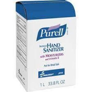 DESCRIPTION: (4) INSTANT DISPENSER REFILL LIQUID HAND SANITIZER BRAND/MODEL: PURELL RETAIL$: $100.00 TOTAL SIZE: 1L QTY: 4