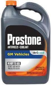 DESCRIPTION: (2) ANTIFREEZE COOLANT BRAND/MODEL: PRESTONE INFORMATION: FOR USE WITH GM VEHICLES RETAIL$: $86.76 EA SIZE: 1 GALLON QTY: 2