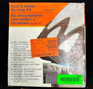 ROOF AND GUTTER DE-ICING KIT