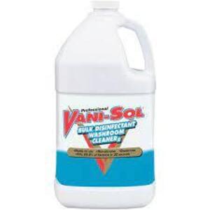 DESCRIPTION: (2) BULK DISINFECTANT WASHROOM CLEANER BRAND/MODEL: VANI-SOL RETAIL$: $20.00 EA SIZE: 1 GALLON QTY: 2