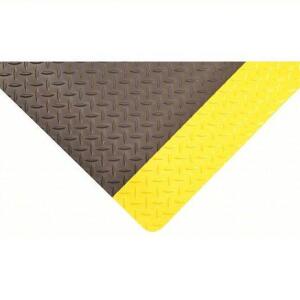 DESCRIPTION: (1) ANTI FATIGUE MAT BRAND/MODEL: CONDOR #3VFU4 INFORMATION: BLACK WITH YELLOW STRIPE SIZE: 2' X 10' RETAIL$: $291.15 EA QTY: 1