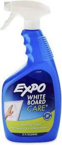 DESCRIPTION: (6) WHITEBOARD CARE CLEANER BRAND/MODEL: EXPO #1752229 RETAIL$: $15.55 EA SIZE: 22 OZ QTY: 6