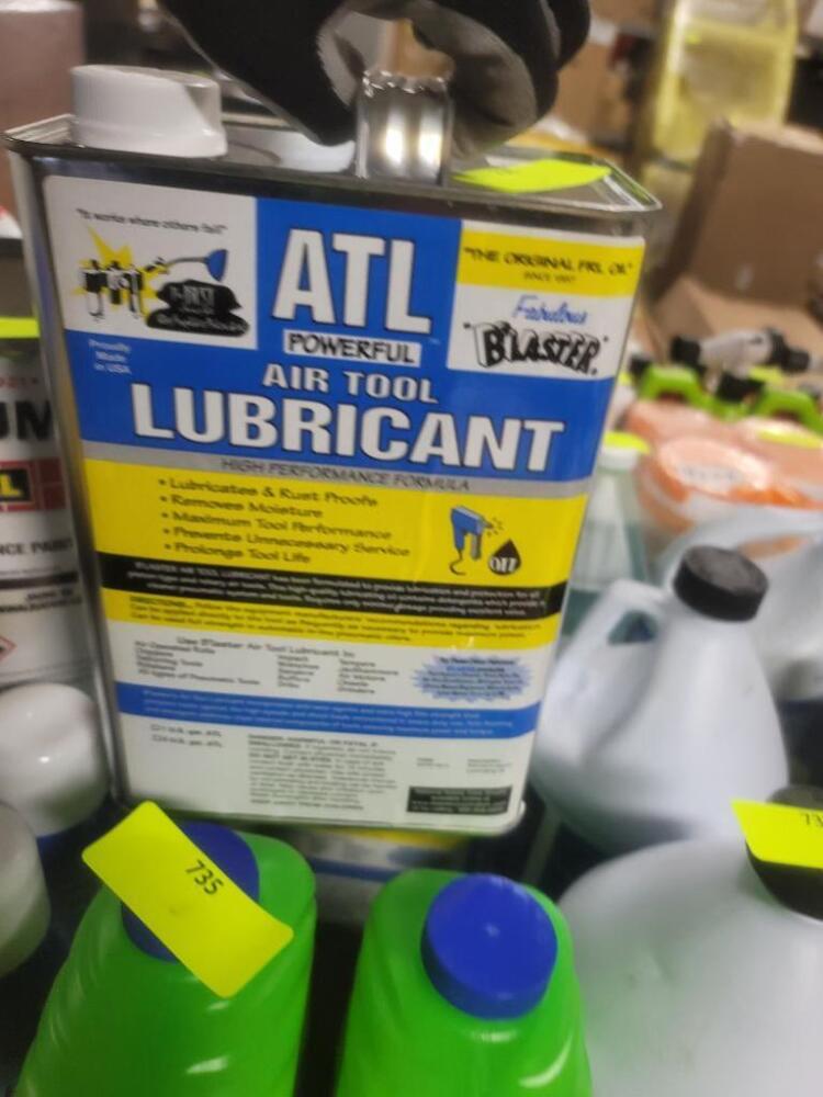 DESCRIPTION (2) AIR TOOL LUBRICANT BRAND/MODEL BLASTER RETAIL 47.