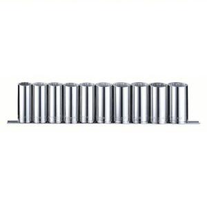 DESCRIPTION: (2) SOCKET SETSBRAND/MODEL: WESTWARD/53PN72INFORMATION: 10 Pieces, 22 mm to 32 mm Socket Size RangeRETAIL$: $59.86/EASIZE: 1/2" DRIVEQTY: 2