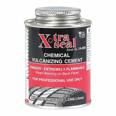 DESCRIPTION: (4) TIRE REPAIR CEMENT BRAND/MODEL: XTRA SEAL #33K057 RETAIL$: $9.26 EA SIZE: 8 OZ QTY: 4