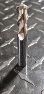 DESCRIPTION: (2) SOLID CARBIDE CORNER RADIUS END MILL BRAND/MODEL: ACCUPRO 08481749 RETAIL$: $55.69 EA SIZE: 3/8 DIA. 7/8 LOC QTY: 2