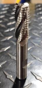 DESCRIPTION: (1) HSS COURSE PITCH SQUARE ROUGHIN END MILL BRAND/MODEL: INTERSTATE 723-5742 RETAIL$: $56.77 SIZE: 9/16 DIA. 1*3/8 LOC QTY: 1