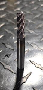 DESCRIPTION: (5) VRX SERIES SOLID CARBIDE RADIUS END MILLS BRAND/MODEL: GARR TOOL 27597 RETAIL$: 36.64 EA SIZE: 9/32" CUT 5/16" SHANK QTY: 5