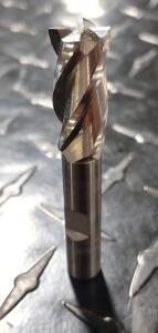 DESCRIPTION: (2) HSSCO8 4 FLUTE SQUARE END MILL BRAND/MODEL: HERTEL 74128380 RETAIL$: $30.71 EA SIZE: 12MM 1" LOC 3/8" SHANK QTY: 2