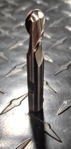 DESCRIPTION: (4) HSS BALL END MILL BRAND/MODEL: HERTEL 41117094 RETAIL$: $25.29 EA SIZE: 1/8", 3/8 LOC, 3/8 SHANK DIA QTY: 4