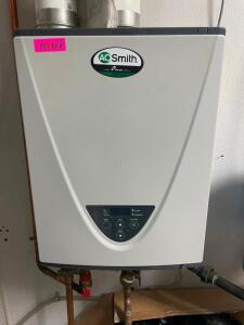 DESCRIPTION: TAKAGI TANKLESS WATER HEATER BRAND / MODEL: AT-H3-DV-N ADDITIONAL INFORMATION NATURAL GAS, 15,000 BTU. WIRES, WATER PIPE, AND GAS LINES M