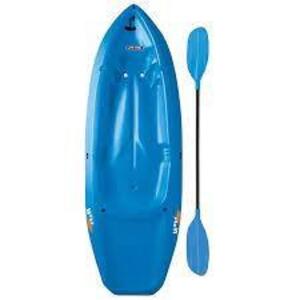 DESCRIPTION: WAVE 6 FT. YOUTH KAYAK (PADDLE INCLUDED) BRAND/MODEL: LIFETIME RETAIL$: $112.90 LOCATION: WAREHOUSE QTY: 1