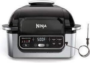 DESCRIPTION: NINJA FOODI 5-IN-1 INDOOR GRILL BRAND/MODEL: NINJA RETAIL$: $229.99 LOCATION: WAREHOUSE QTY: 1