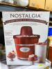 DESCRIPTION: 4-QUART WOOD BUCKET ICE CREAM MAKER BRAND/MODEL: NOSTALGIA RETAIL$: $42.42 LOCATION: WAREHOUSE QTY: 1 - 2